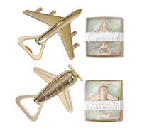 Abridores de botellas de avión de 2 piezas, abridores de botellas de cerveza, regalos creativos, regalos de cumpleaños, regalos de piloto, regalos para amantes de los aviones