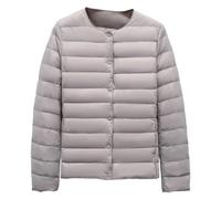Abrigo acolchado cálido para mujer, ajuste delgado, con botones frontales | Abrigo acolchado para mujer, jeans, leggings, suéteres, pantalones, faldas casuales, trajes diarios, capas de viaje, mandados