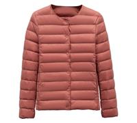 Abrigo acolchado cálido para mujer, ajuste delgado, con botones frontales | Abrigo acolchado para mujer, jeans, leggings, suéteres, pantalones, faldas casuales, trajes diarios, capas de viaje, mandados