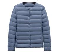 Abrigo acolchado cálido para mujer, ajuste delgado, con botones frontales | Abrigo acolchado para mujer, jeans, leggings, suéteres, pantalones, faldas casuales, trajes diarios, capas de viaje, mandados
