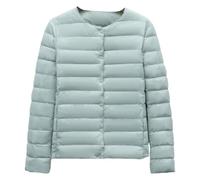Abrigo acolchado cálido para mujer, ajuste delgado, con botones frontales | Abrigo acolchado para mujer, jeans, leggings, suéteres, pantalones, faldas casuales, trajes diarios, capas de viaje, mandados