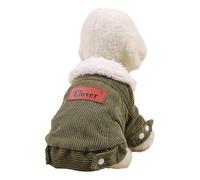 Abrigo cálido para mascotas para clima frío, forro polar, ropa para razas pequeñas, abrigo de 2 patas, chaquetas de algodón para actividades al aire libre