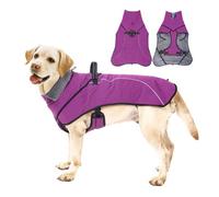 Abrigo cálido para mascotas para clima frío, ropa de invierno con forro polar para razas grandes, ropa de abrigo para perros, chaquetas cálidas para actividades al aire libre