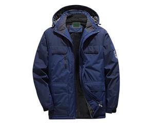 Abrigo Casaca Hombre Pluma Cazadora Estilo Militar Parka Amarilla Azul Outfit con Chamarra Anorak Nieve