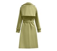 Abrigo casual para mujer, ropa de abrigo informal para uso diario, trabajo, viajes y temporadas de transición, para un aspecto fácil de combinar, adecuado para trajes de primavera y otoño, Ejercito