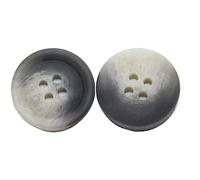 Abrigo colorido botones grandes 15/20/25/30mm tamaños accesorios de bricolaje hechos a mano para ropa, cortavientos grande, traje, suéter, decoración, Gris, 22mm 30 piezas