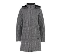 CMP - Abrigo de mujer de lana con capucha fija, Humo Mel.-B. Yeso, XS