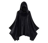 Abrigo con capucha para mujer Solid Cloak Hollween Cape Fashion Damen Hoodies & Sweatshirts Batik Hoodie Damen, Negro , XL
