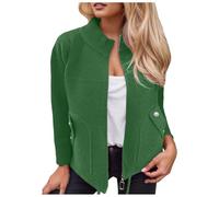 Abrigo Corto Mujer-Abrigo Informal De OtoñO E Invierno con Solapa con Muesca, CinturóN para Atar, Manga Larga Y Bolsillos Falsos para Uso Diario.