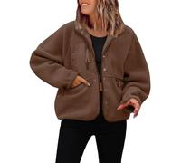 Abrigo corto para mujer de invierno, chaqueta polar sin capucha, chaqueta cálida para invierno, sudaderas, elegantes y elegantes, sudaderas de senderismo, abrigos chic y ligeros, acolchados, chaqueta