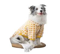 Abrigo de cachemira de cordero para perro grande, abrigo cálido de felpa, ropa de otoño e invierno (amarillo, 6XL)