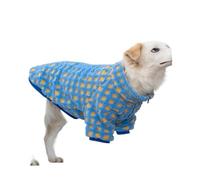 Abrigo de cachemira de cordero para perro grande, abrigo cálido de felpa, ropa de otoño e invierno (azul, L)