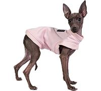 Abrigo de forro polar ligero para perro, chaleco deportivo de invierno con cuello redondo para galgos, whippets, lurchers, grandes daneses, sabuesos faraones, Bedlington Terriers