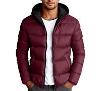 Abrigo de invierno aislado para hombre con material exterior resistente con cremallera frontal cálida. Ropa exterior ligera pero acogedora para los días fríos
