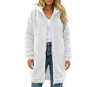 Abrigo de invierno de talla grande, chaqueta con capucha, abrigo de imitaci | Parka Mujer Impermeable Militar Marron Modernos Estampado Cielo Cuello Ejecutivas Oferta Kaki Animal