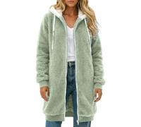 Abrigo de invierno de talla grande, chaqueta con capucha, abrigo de imitaci | Parka Mujer Impermeable Militar Marron Modernos Estampado Cielo Cuello Ejecutivas Oferta Kaki Animal