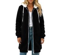 Abrigo de invierno de talla grande, chaqueta con capucha, abrigo de imitaci | Parka Mujer Impermeable Militar Marron Modernos Estampado Cielo Cuello Ejecutivas Oferta Kaki Animal