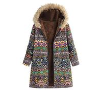 Abrigo De Invierno Mujer Libre Abrigos para Mujer Rebajas Talla Grande Abrigo con Capucha De Manga Larga Vintage Cremallera Señoras Abrigos con Bolsillos Gruesos De Lana riou (5-Green, XXXL)