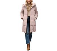 Abrigo de invierno para mujer, chaqueta acolchada larga, abrigo largo para mujer, parka de invierno, elegante, parka de invierno, chaqueta de plumón, chaqueta amortiguadora, cortavientos, chaqueta