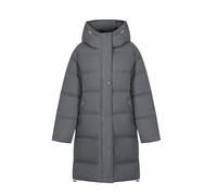 Abrigo de invierno para mujer, talla grande, chaqueta larga con cremallera y botones, gabardina con capucha, abrigos térmicos acolchados gruesos, abrigo largo resistente al viento, parka con bolsillos