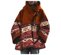 Abrigo de Invierno para Mujer Yellowstone Beth Dutton Kelly Reilly - Chaqueta Polar con Capucha y Hebilla de Cuerno, XL