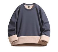 Abrigo de invierno para niña con cuello redondo de terciopelo para hombre, otoño e invierno, con base cálida, chaqueta militar con capucha, gris, L