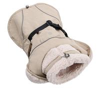 Abrigo de invierno para perro, impermeable, aislado, con cuello de forro polar ajustable y tiras reflectantes para actividades al aire libre, abrigo impermeable para perro