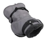 Abrigo de invierno para perro, impermeable, aislado, con cuello de forro polar ajustable y tiras reflectantes para actividades al aire libre, abrigo impermeable para perro