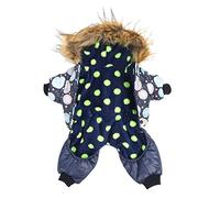 Abrigo de Invierno para Perros con Capucha Gruesa y cálida |One Piece previene la caída del Cabello |para Perros pequeños, medianos y Grandes Teddy Husky |Abrigo de poliéster Suave (l)