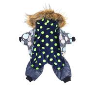 Abrigo de Invierno para Perros con Capucha Gruesa y cálida |One Piece previene la caída del Cabello |para Perros pequeños, medianos y Grandes Teddy Husky |Abrigo de poliéster Suave (S)