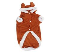 Abrigo de invierno para perros con diseño de elk, cálida y gruesa para perros medianos y grandes, para Yorkie/Husky/Golden Retriever | Sweater para mascotas de interior (4XL)