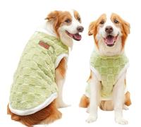 Abrigo de invierno para perros grandes, S-6XL, suéter cálido e impermeable para pastor alemán Golden Retriever, ropa para perro con forro polar, chaleco para clima frío al aire libre (verde, 6XL)