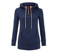Abrigo de mujer largo elegante, sudadera con cremallera para mujer, cálido, informal, versátil, con capucha, manga larga, gran tamaño, abrigo exterior, protección solar, abrigos de invierno cálido