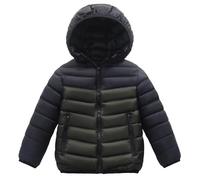 Abrigo de niño unisex chaqueta con capucha parka plumón invierno cálido bebé niño niña chaquetas a prueba de viento impermeable ligero ropa al aire libre acolchada cierre de cremallera