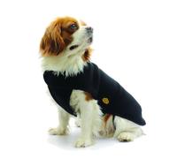 Abrigo De Perro De Forro Polar - Negro - 47 Cm Abrigo De Forro Polar Para Perro
