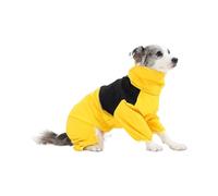 Abrigo de perro impermeable cálido invierno - Fleece Dog Coats para perros medianos, mono de ropa de cuerpo completo, abrigo de perros de cuerpo completo, mono impermeable aislado para mascotas, ropa