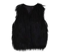 Abrigo de piel sintética de invierno para bebé, chaqueta gruesa y cálida ropa de abrigo 2 con, Negro , 2-3 años