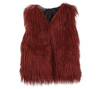 Abrigo de piel sintética de invierno para bebé, chaqueta gruesa y cálida ropa de abrigo 2 con, rojo, 3-4 años