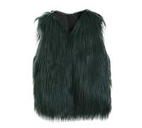 Abrigo de piel sintética de invierno para bebé, chaqueta gruesa y cálida ropa de abrigo 2 con, verde, 8-9 años