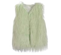 Abrigo de piel sintética de invierno para bebé, chaqueta gruesa y cálida ropa de abrigo 2 con, verde menta, 8-9 años
