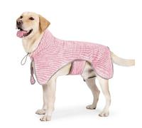 Abrigo de secado para perros, bata de baño de terciopelo coral con capucha para perros grandes, medianos y pequeños, después del baño, ducha, natación, playa, piscina