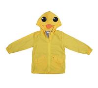Abrigo de verano para niños bebé niño niña pato impermeable lindo dibujos animados con capucha cremallera transpirable y cómodo abrigo traje (120)