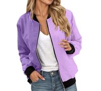 Abrigo entallado para mujer, sudadera con capucha ligera para hombre, con cremallera, informal, corte holgado, chaqueta corta con diseño de bloques de colores para deportes al aire libre, uso diario