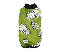 Abrigo Felpado con Capa Estampado de Margaritas - Ropa para Perro - Talla 50 - Protege de Cambios de Temperatura - Colocación Sencilla - Abertura en la Parte Inferior - Mi&Dog