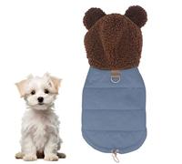 Abrigo Forrado de Polar for Perros Pequeños, Chaqueta Acolchada de Invierno for Chihuahuas, Yorkshire Terriers y Gatos(Blue,XXL)