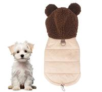 Abrigo Forrado de Polar for Perros Pequeños, Chaqueta Acolchada de Invierno for Chihuahuas, Yorkshire Terriers y Gatos(Apricot,M)