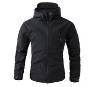 Abrigo Frio Extremo Hombre Chaquetón Deportivo Chaqueta Senderismo Snowboard de Aviador Chaqueta Camuflaje Hombre Ropa Militar Casaca Homem Inverno Negro M