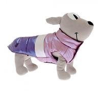 Abrigo impermeable Bizarre morado/rosa para perros - Ferribiella - Color: Morado y rosa. | Mediciones: 33 cm