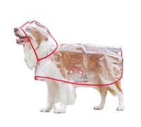 Abrigo impermeable con capucha brillante para perros, resistente al agua, para gatos, cubierta de lluvia