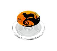 Abrigo Largo Chihuahua Perro y Luna Divertido Perro Disfraz PopSockets PopGrip para MagSafe